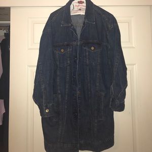 Oversized jean jacket